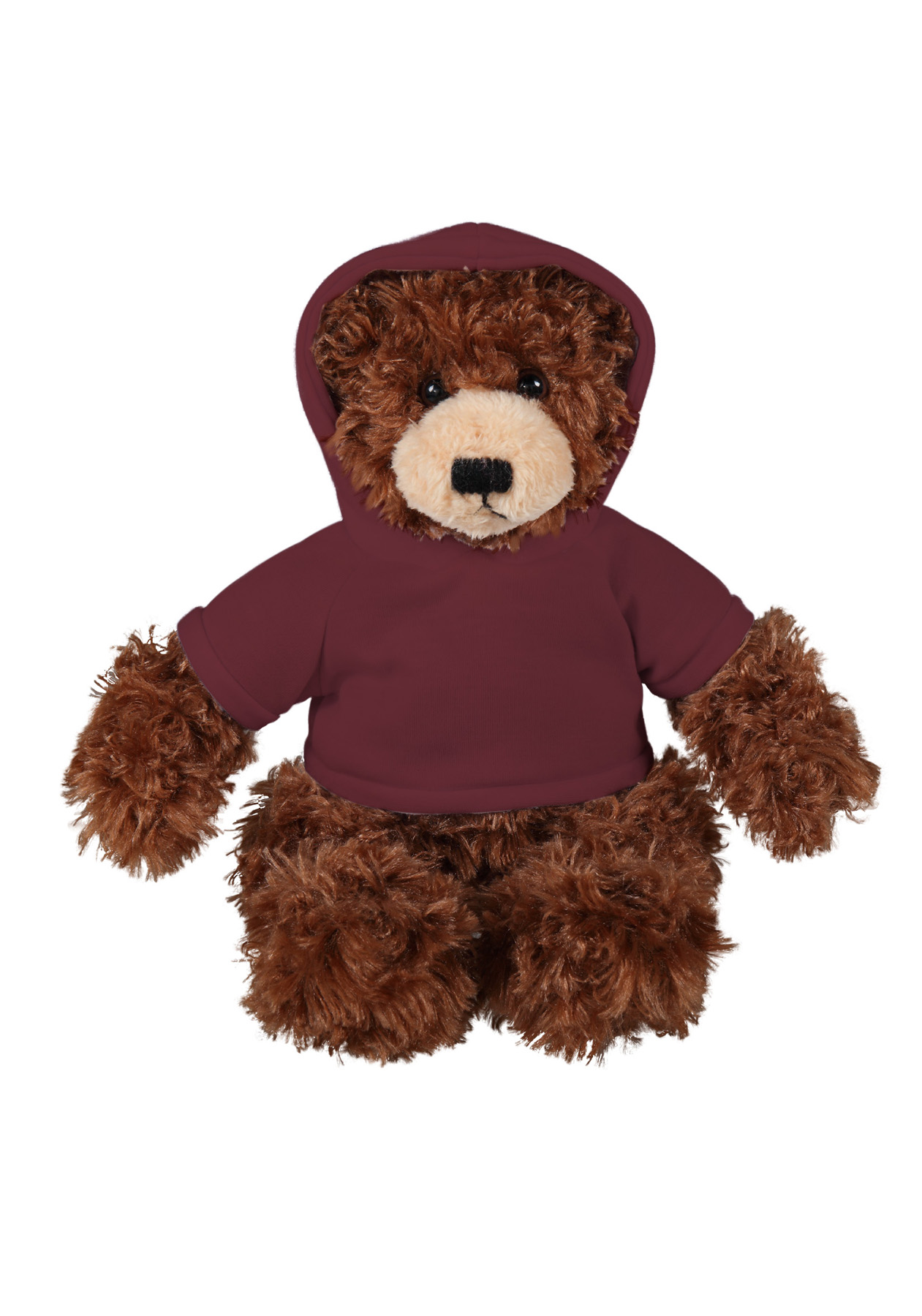 soft plush  Chocolate Brandon Bear with hoodie 9