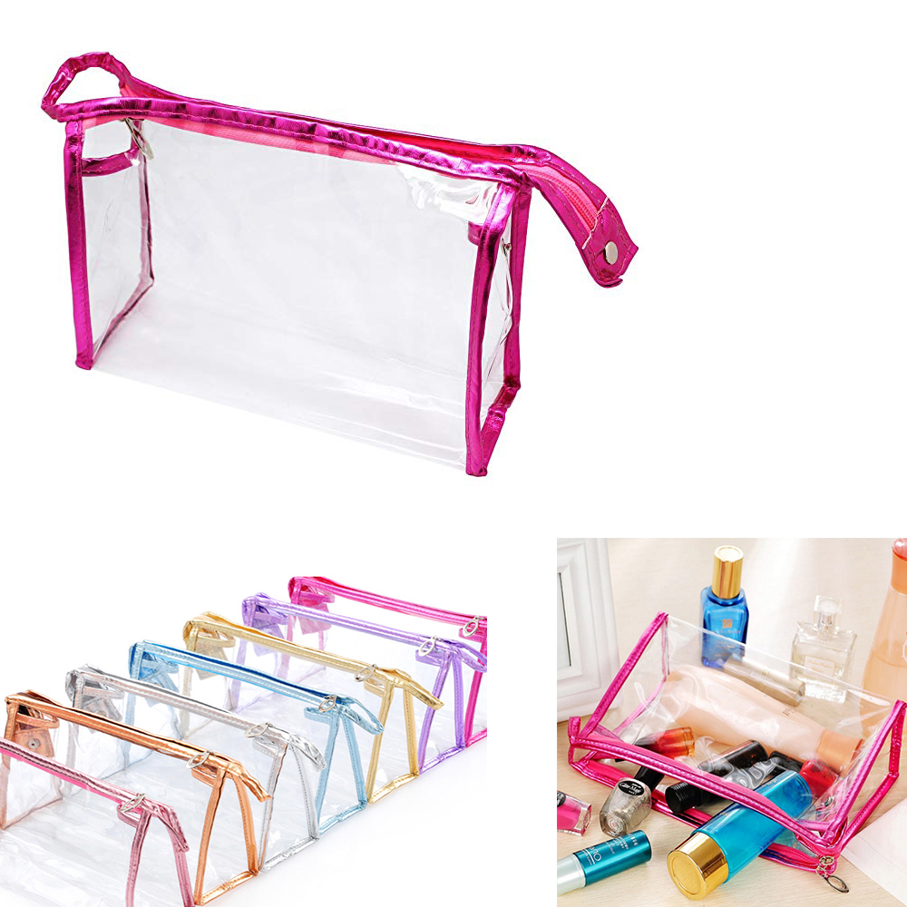 Fashionable Clear Travel Waterproof PVC Cosmetic Bag 1