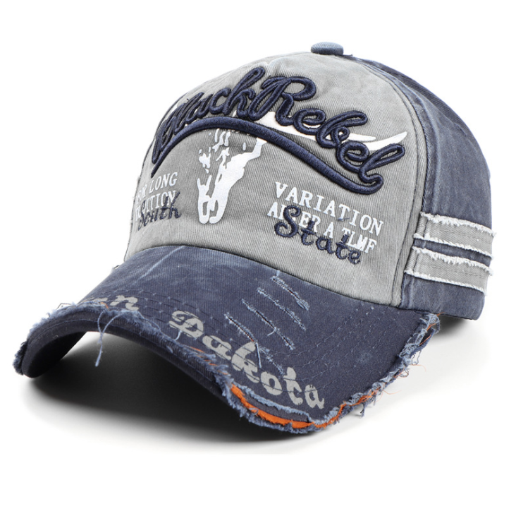 Unisex Washed Patchwork Baseball Cap 8