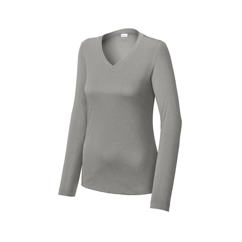 Sport-Tek Women's Long Sleeve PosiCharge Competitor V-Neck Tee. 88