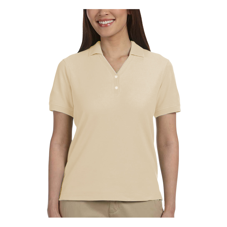 Devon & Jones Ladies' Short-Sleeve Y-Collar Polo Shirts 31