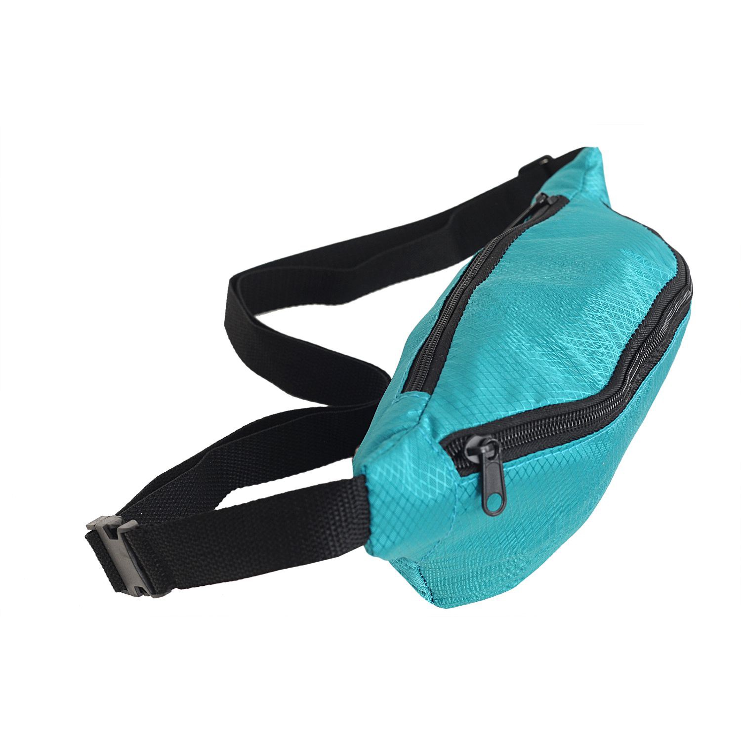 Waterproof Ribstop Waist Fanny Pack w/ 2 Zippers, 13"W x 6"H 9