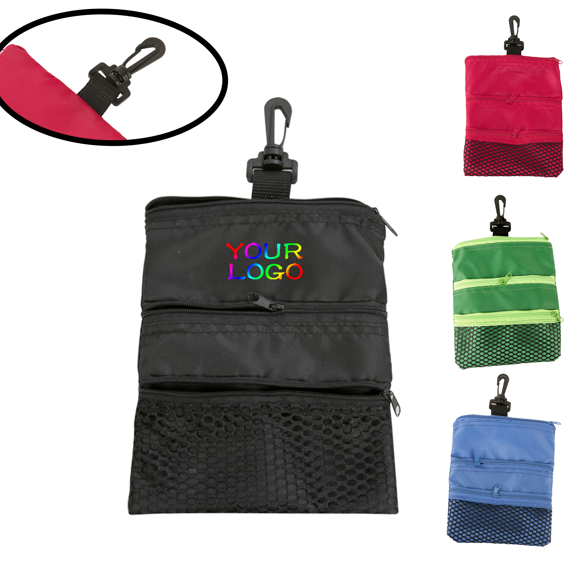 MOQ 20 PCS Golf Ball Pouch 1