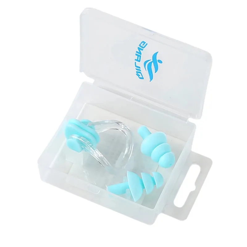 Swimming Ear Plugs And Nose Clip Set 6