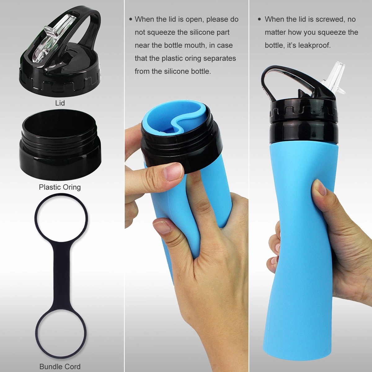 Collapsible Water Bottle Silicone 3