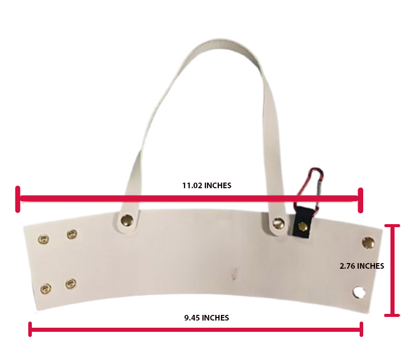 PU Leather Beverage Holder with Carabiner and Button 10