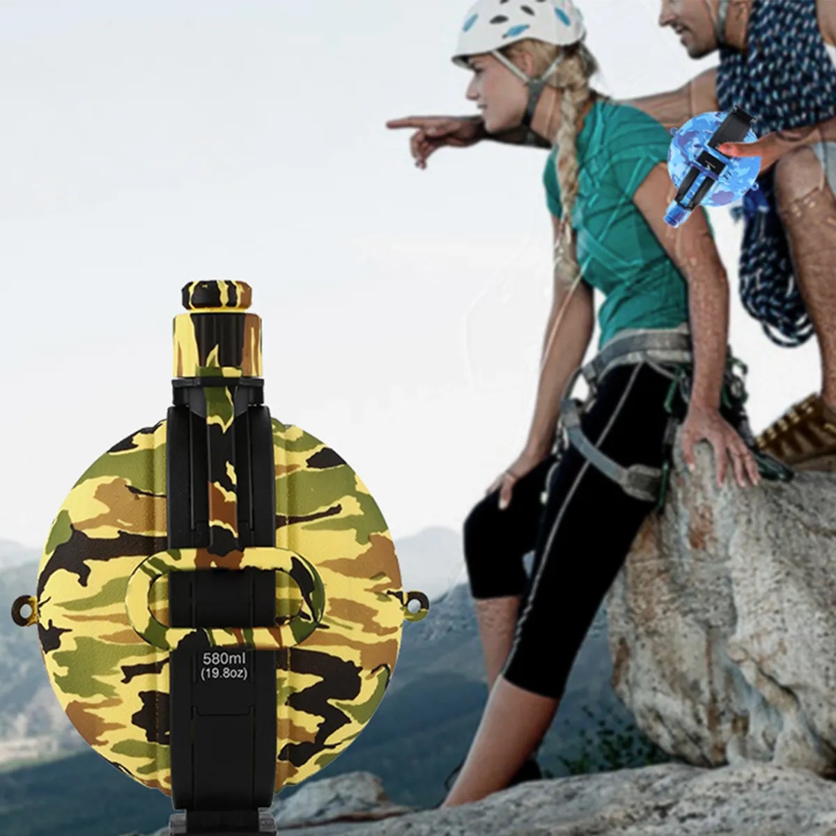 Portable Camouflage Outdoor Sports Water Bottle 2