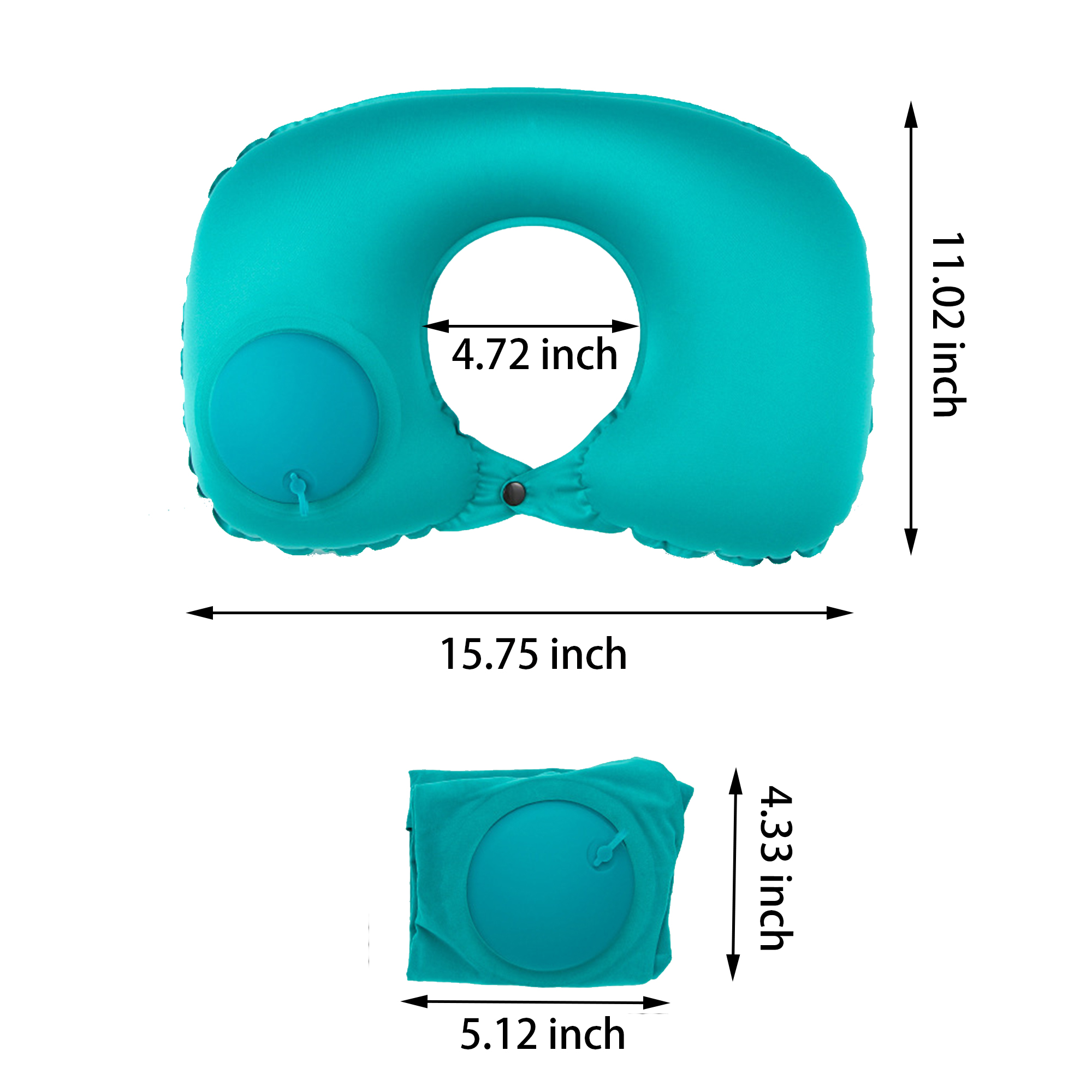 MOQ:50pcs Inflatable Neck Pillow 2
