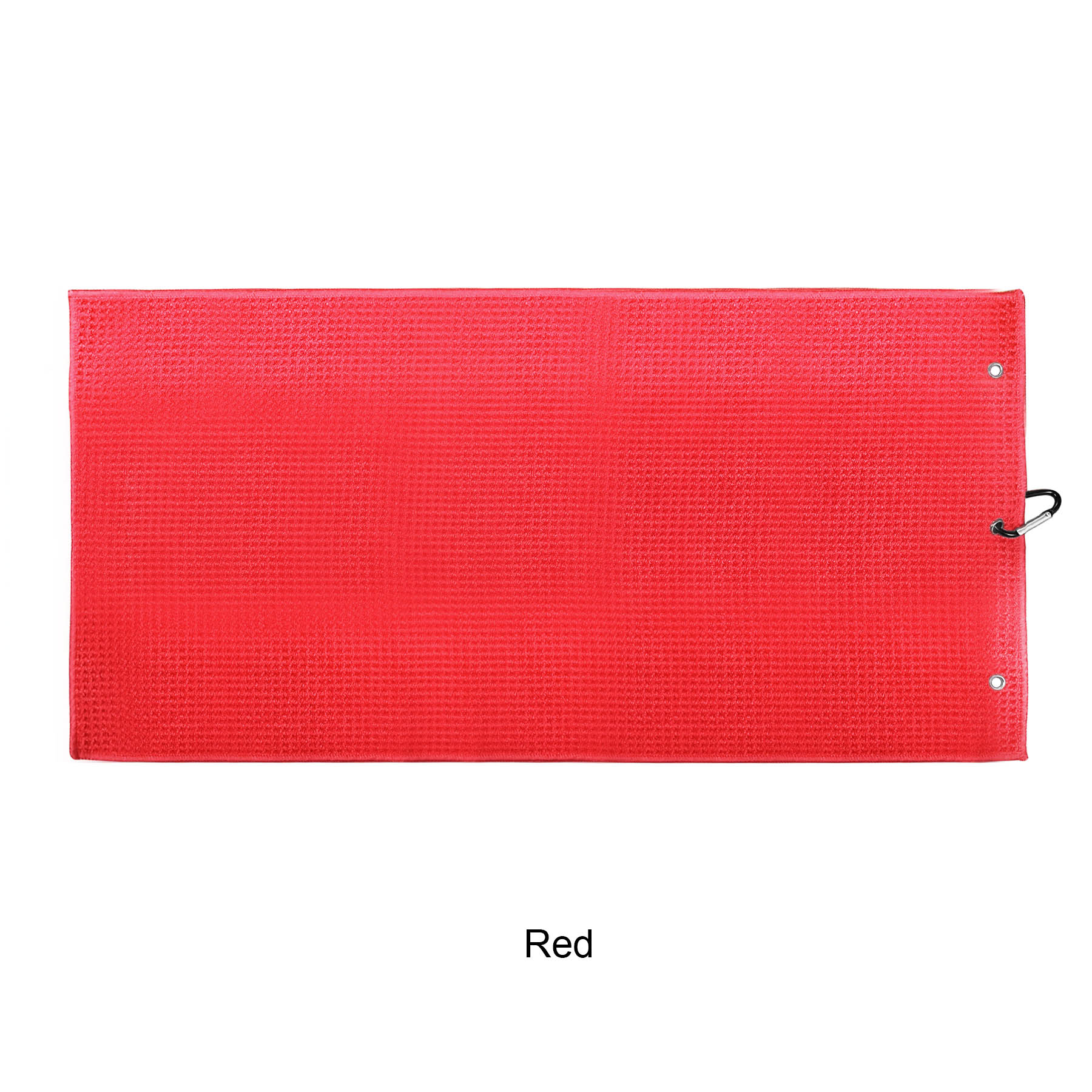 Microfiber Waffle Two-fold Golf Towel w/ Carabiners Clip 12" x 24" 20