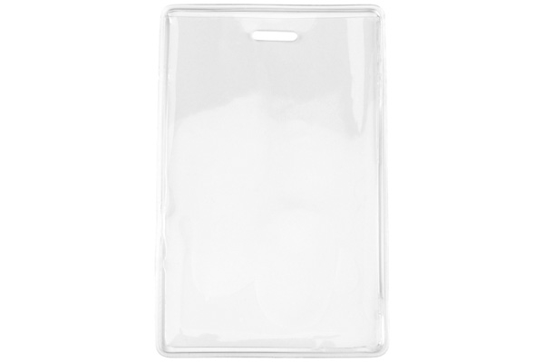 2.78" W x 4.38" H - Vertical Clear Vinyl Badge Holder (Blank) 2