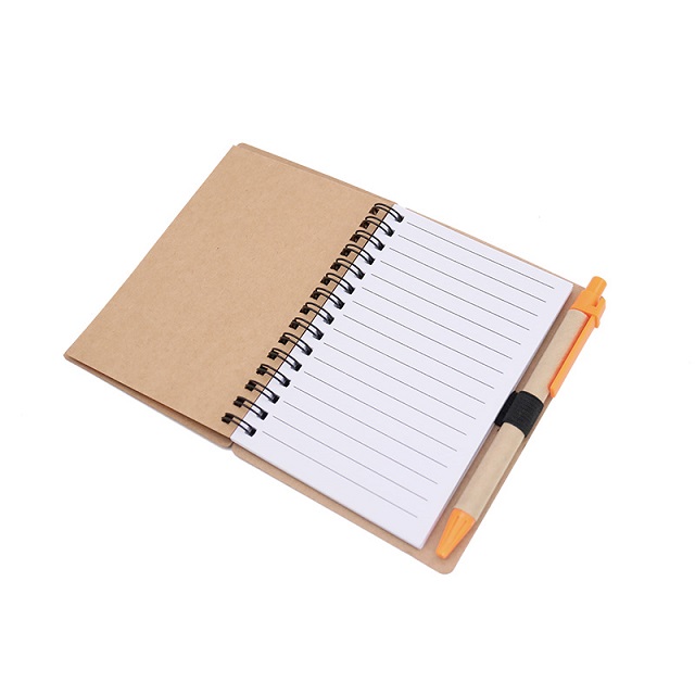 Kraft Note Book w/ Ballpen & Stickynote 6