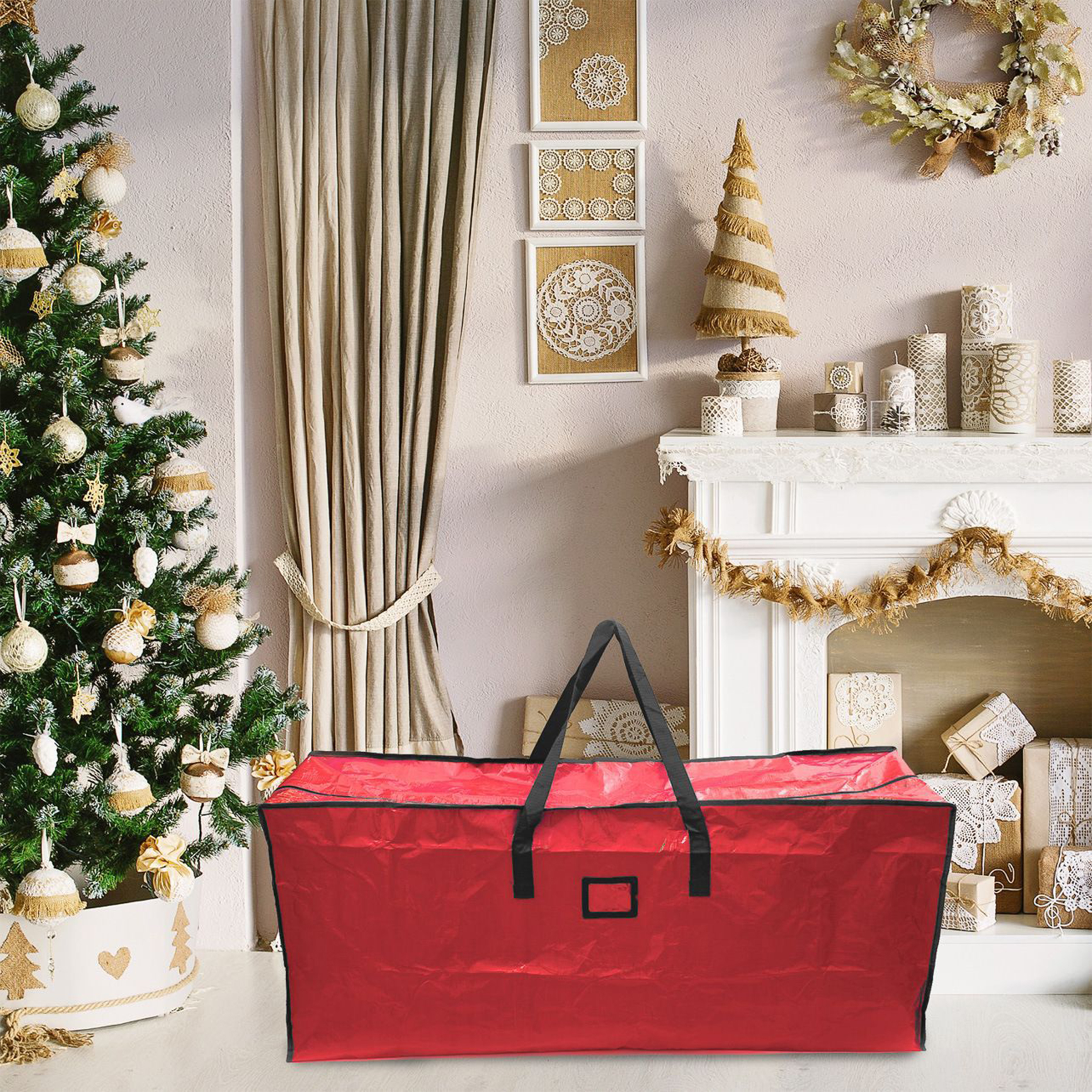 Pe Durable Christmas Tree Storage Bag With Custom Logo Option 2