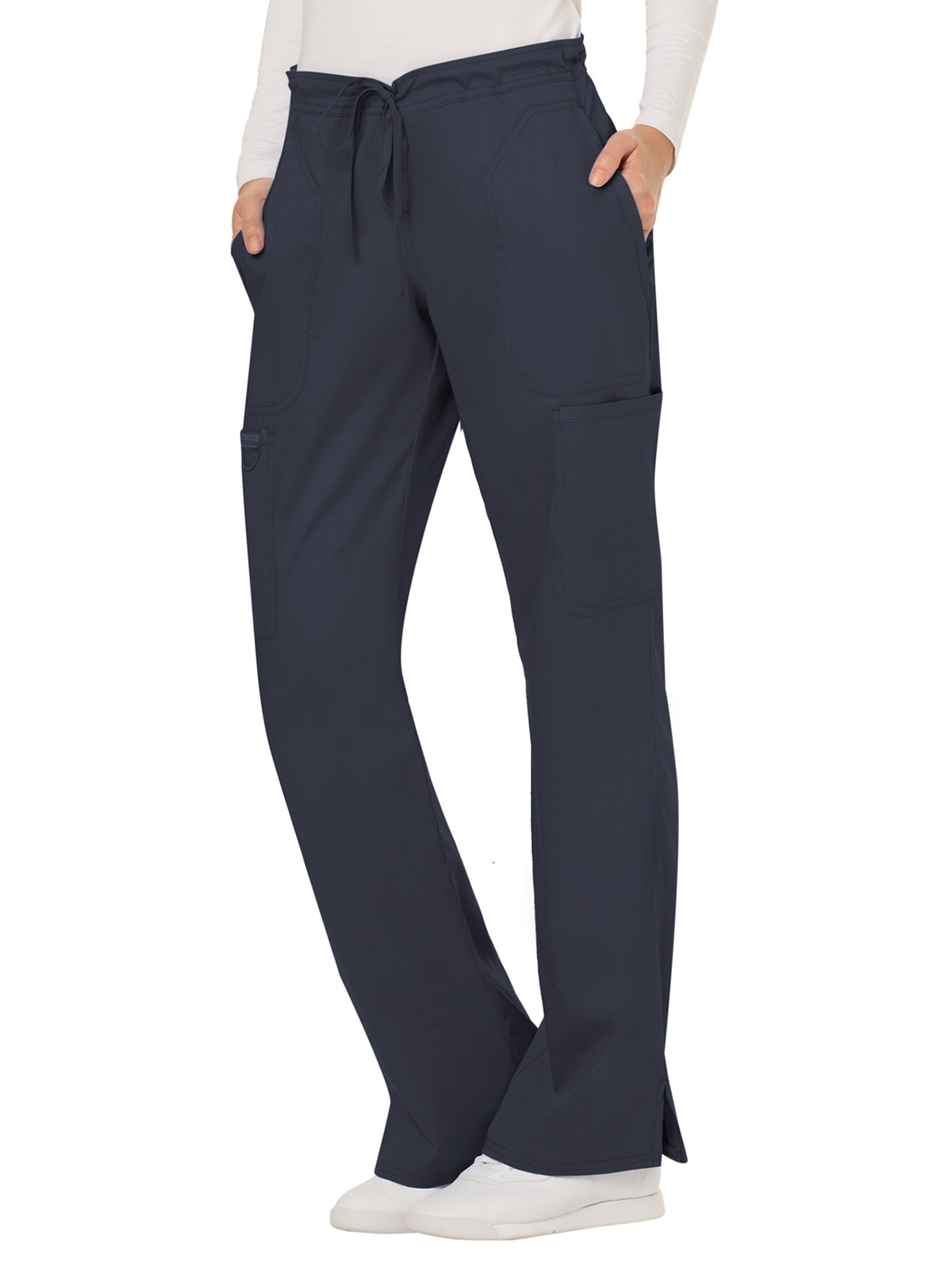 Cherokee - Workwear Revolution - Women's 5-Pocket Mid Rise Drawstring Pant 5