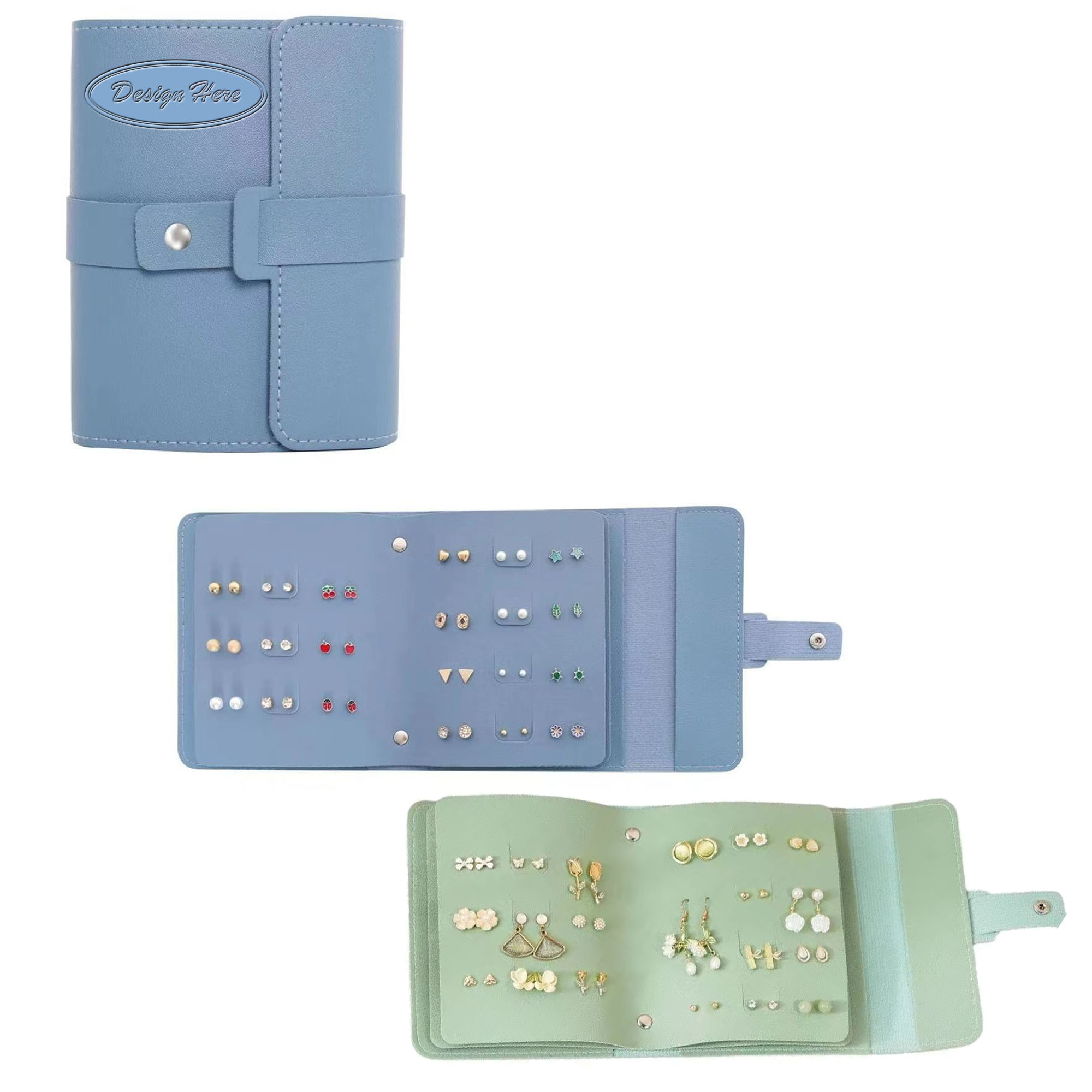 PU Leather Necklace Roll Bag for Jewelry Storage 2