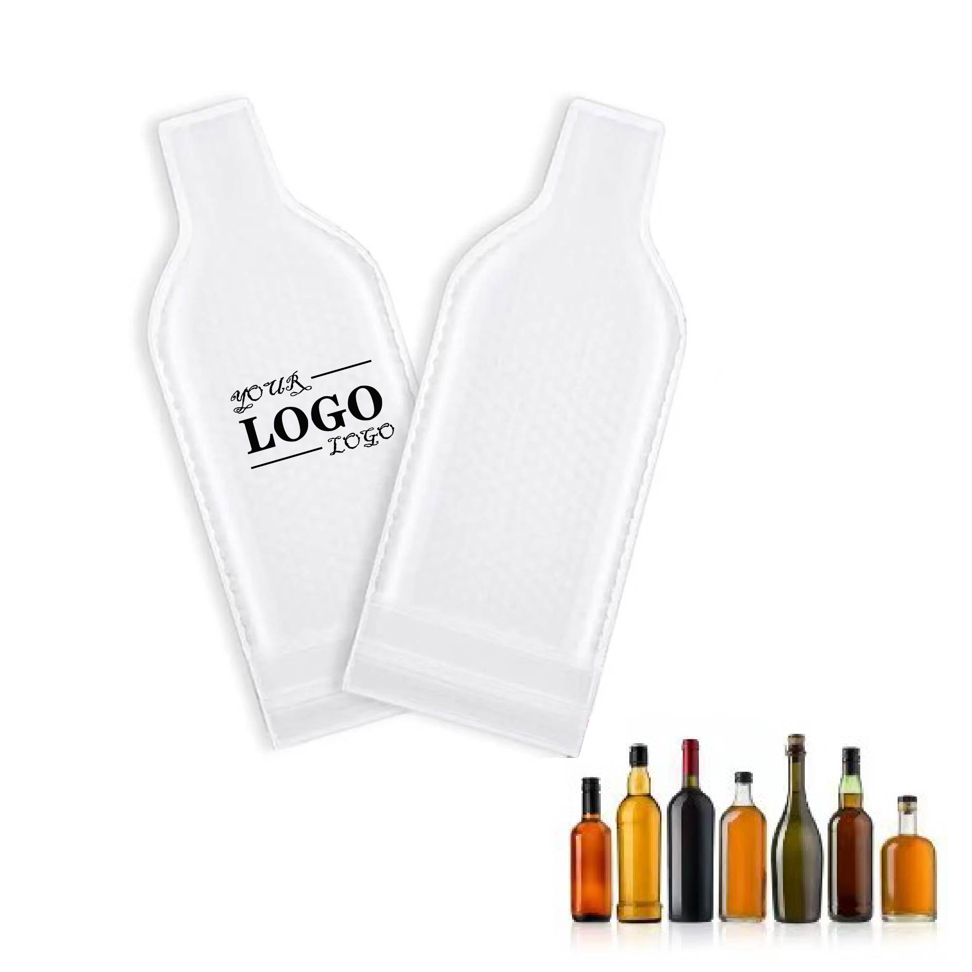 MOQ 10 pcs Bubble Cushioned Wine Sleeve 1