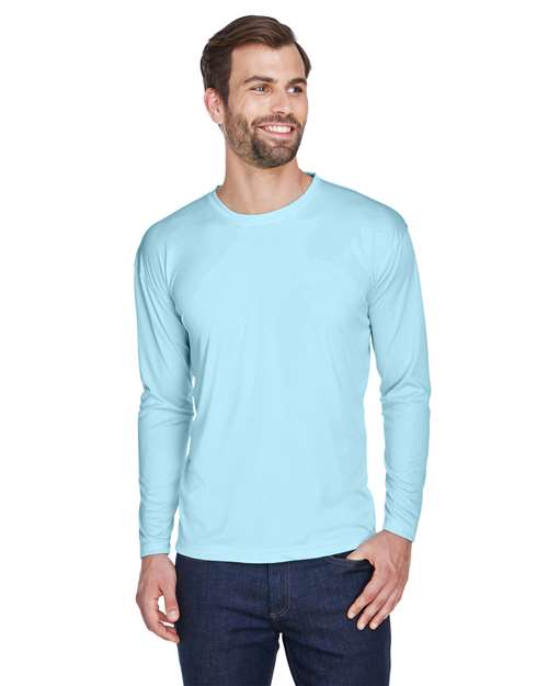 Men's Cool & Dry Sport Long Sleeve Performance Interlock T-Shirt - 8422 68