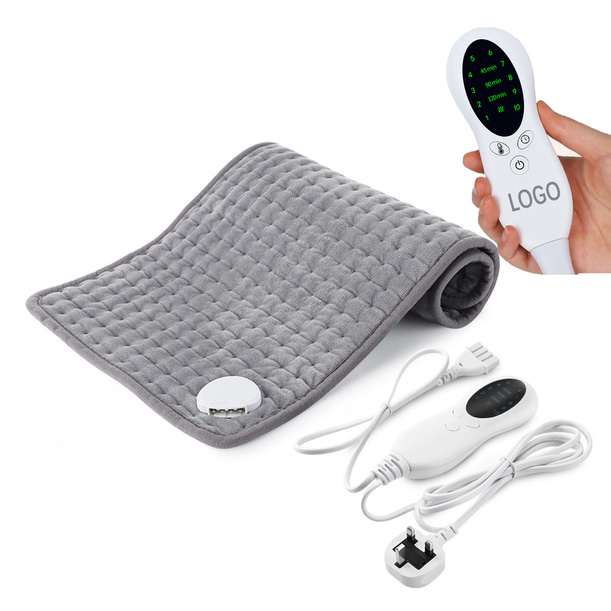 Electric Blanket Heating Pad Fast Heating Soft Fleece 2
