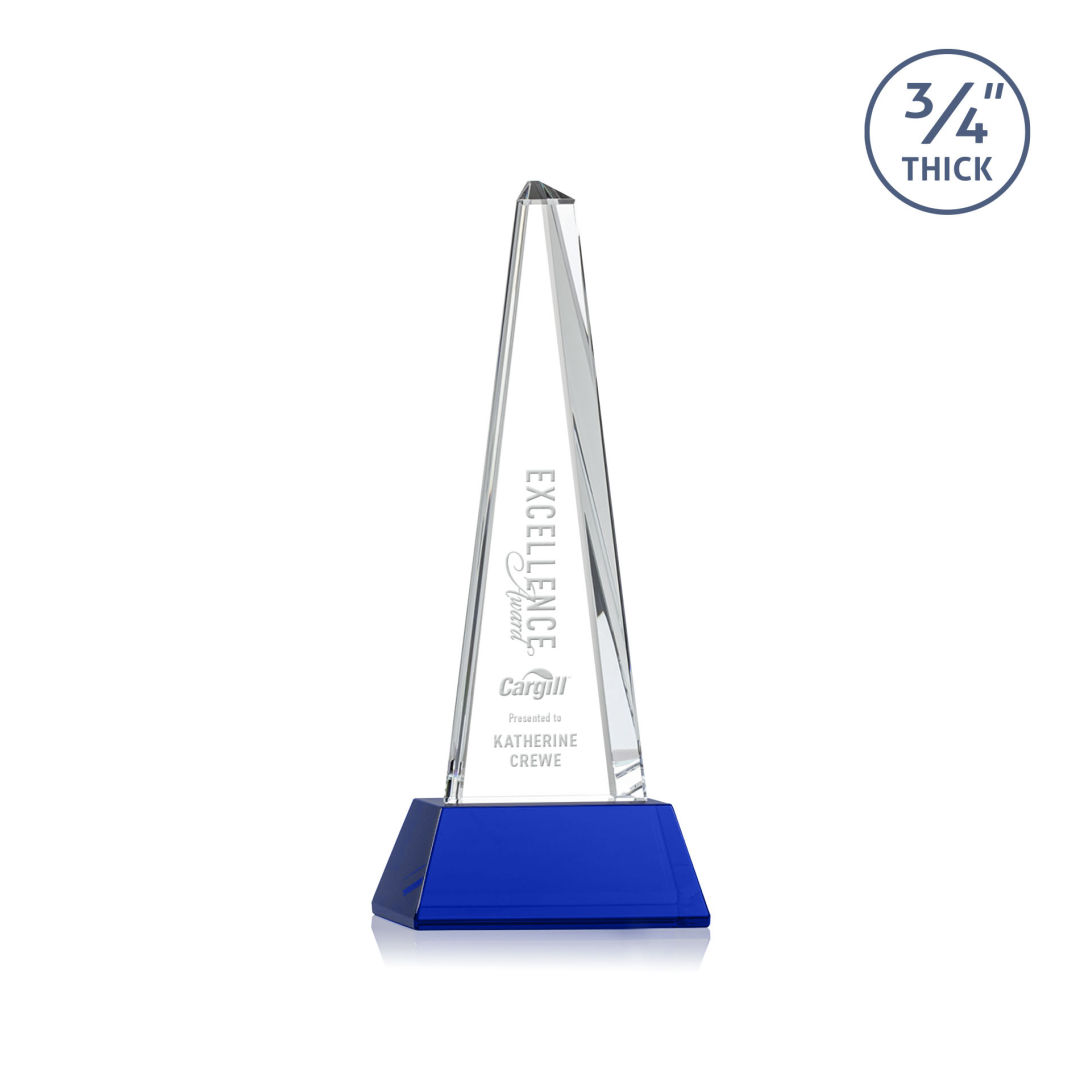 Majestic Tower Award on Newhaven Base - Blue 4