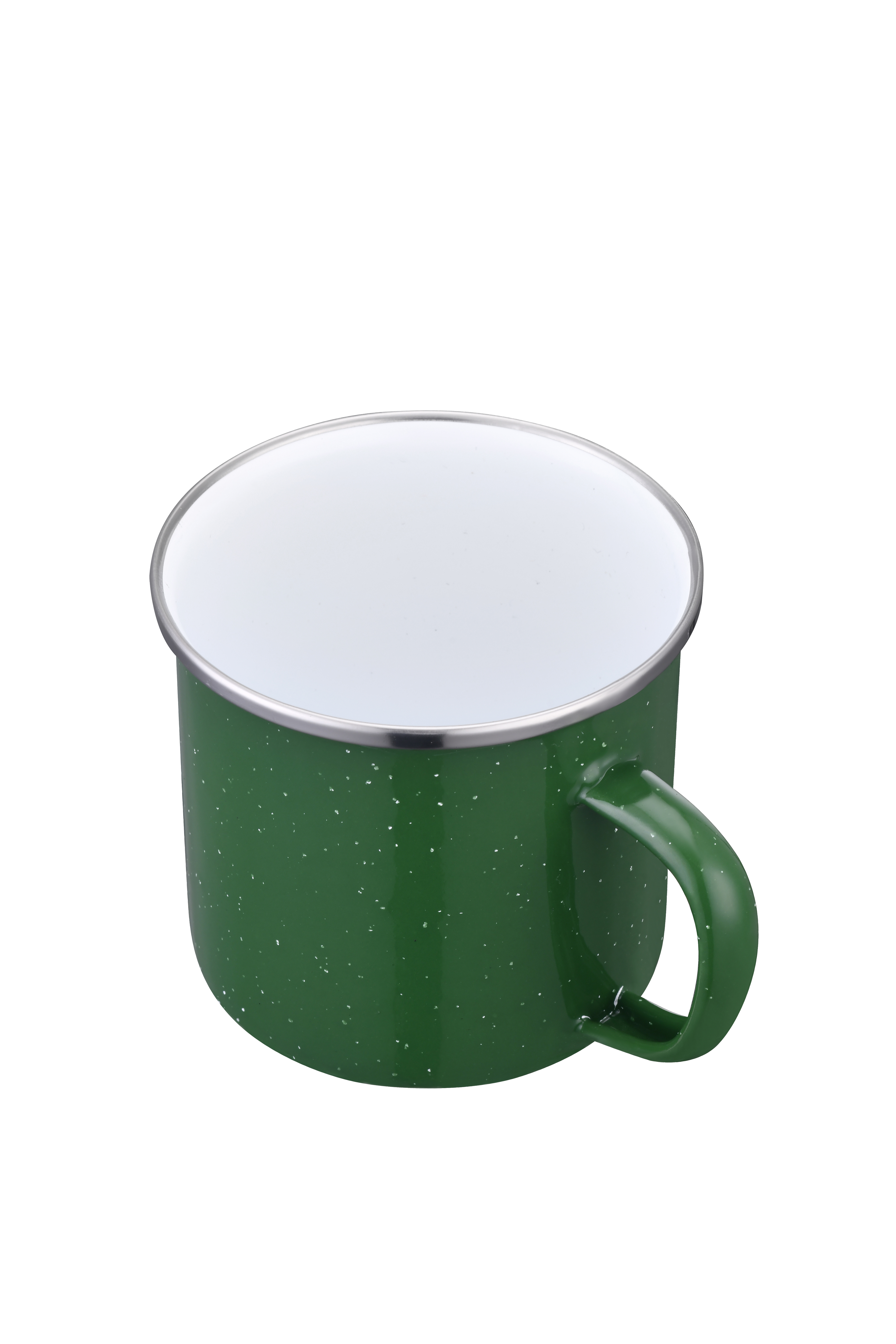 Endura 19 oz Green Enamel Mug with SS Rim 2
