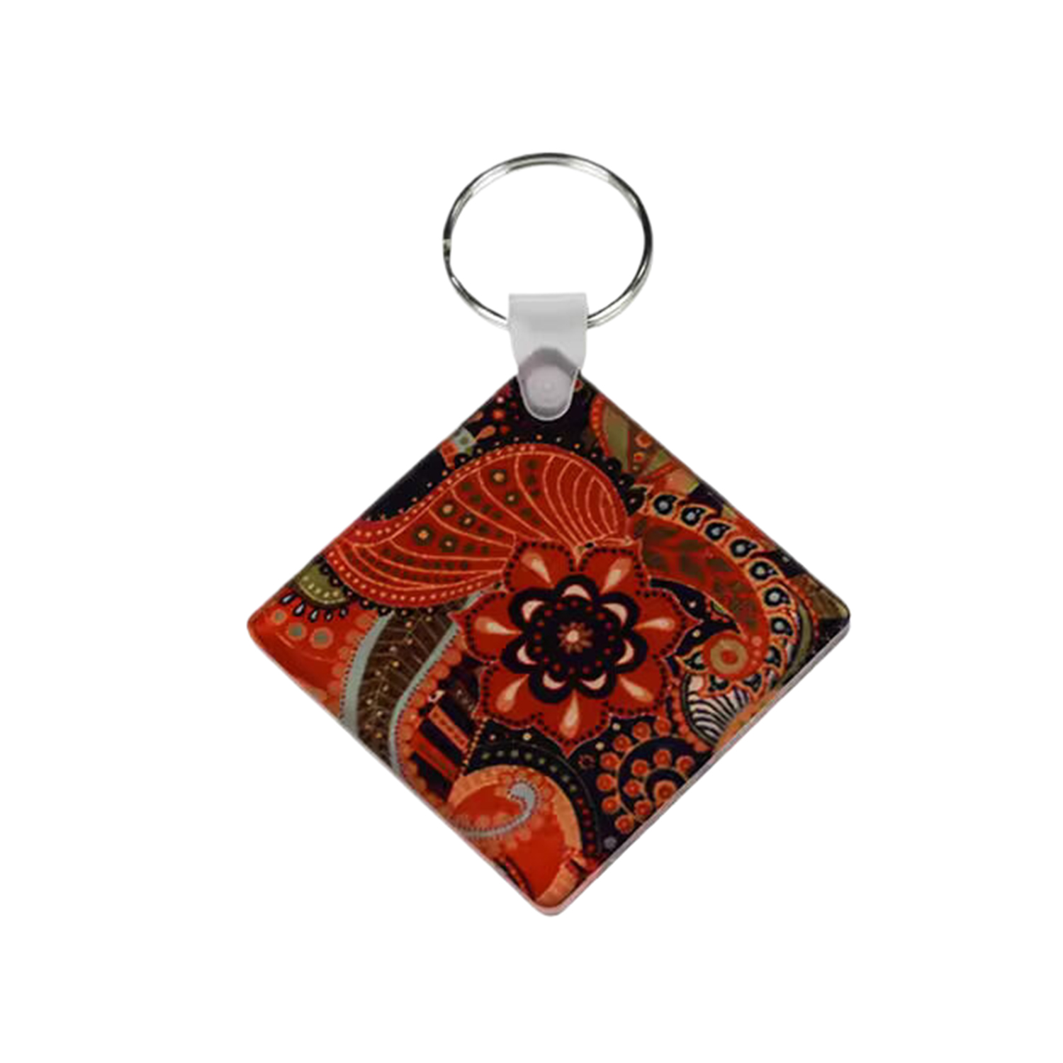 Diamond Shape MDF Keychain 2