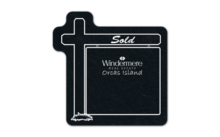 Real Estate Sign Flat Tire Coaster 2
