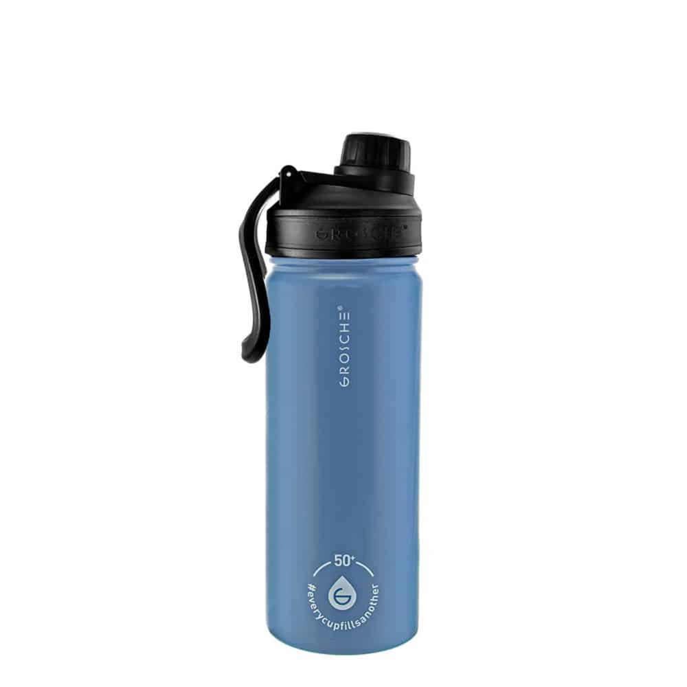 16 oz. GROSCHE® CHICAGO STEEL Insulated Water Bottle with Chug Lid