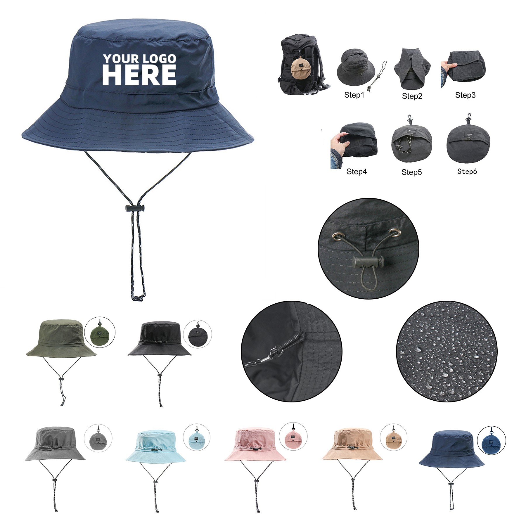Womens UV Protection Foldable Sun Hat