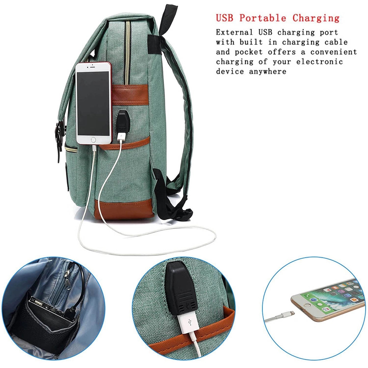 Retro Canvas Fashion Backpack 5