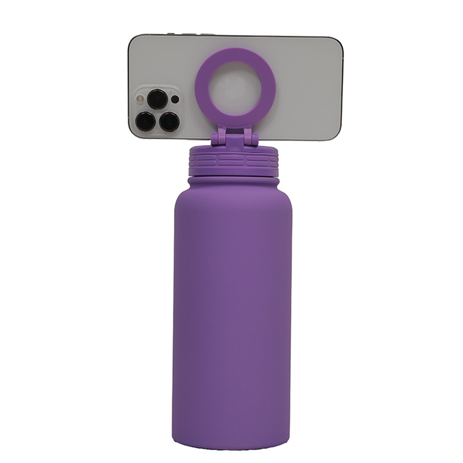 34Oz Insulated Stainless Steel Water Bottle w/ Phone Holder 14