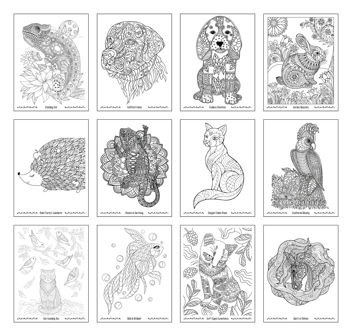 Good Value™ Unwind with Pets Adult Coloring Book 6