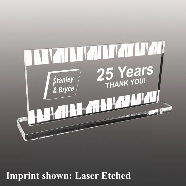 Acrylic Stock Award - Laser Etched