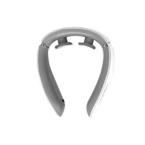 White Electric Pulse Neck Massager With Magnetic Electrode Pads 13