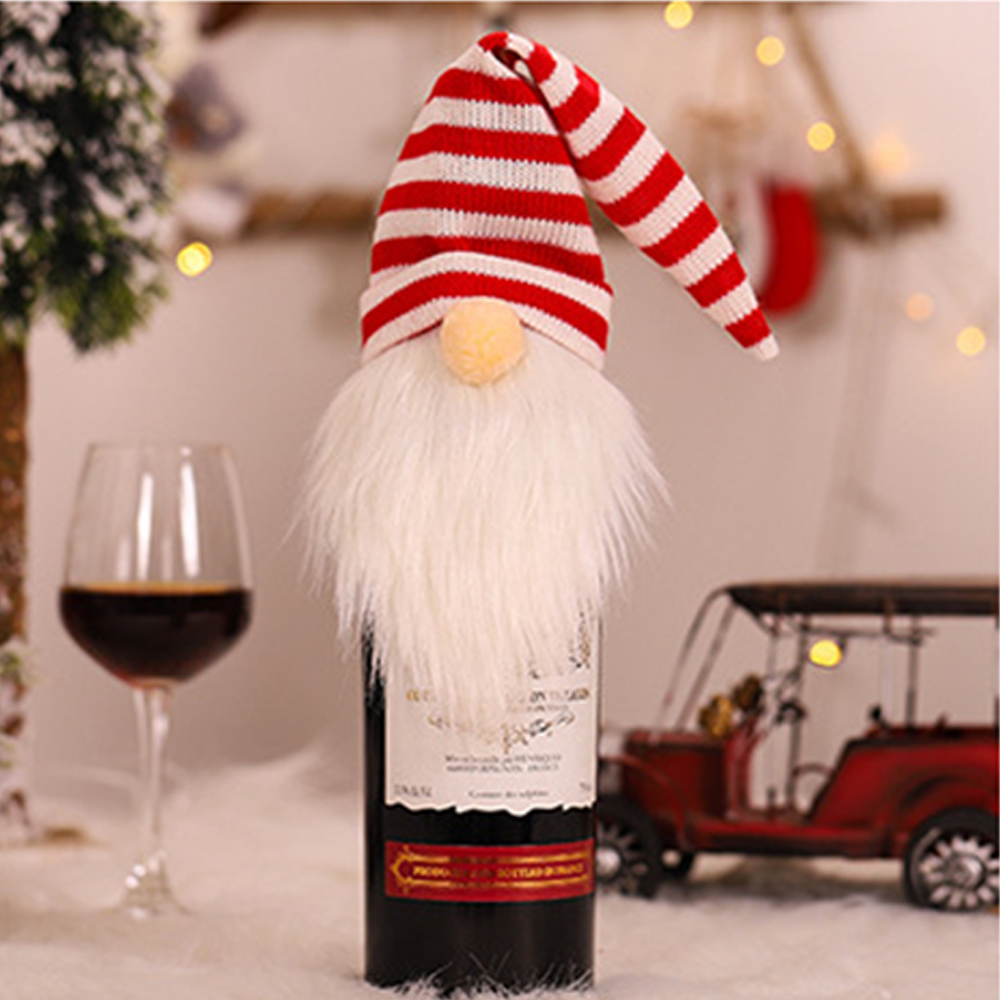 Christmas Knitted Wine Bottle Cover 4