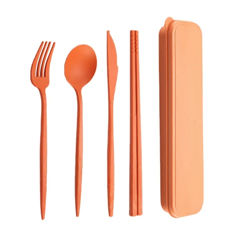 4-Piece Wheat Straw Cutlery 6