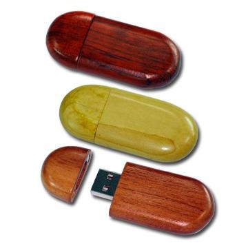 Wooden Racetrack USB Flash Drive with Keyring 9