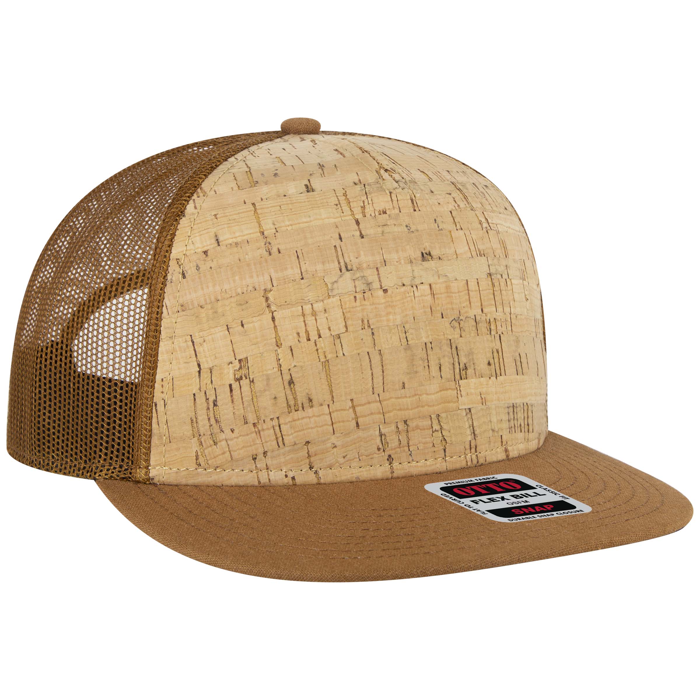 OTTO CAP® OTTO SNAP 5 Panel Pro Style Mesh Back Trucker Snapback Hat 40