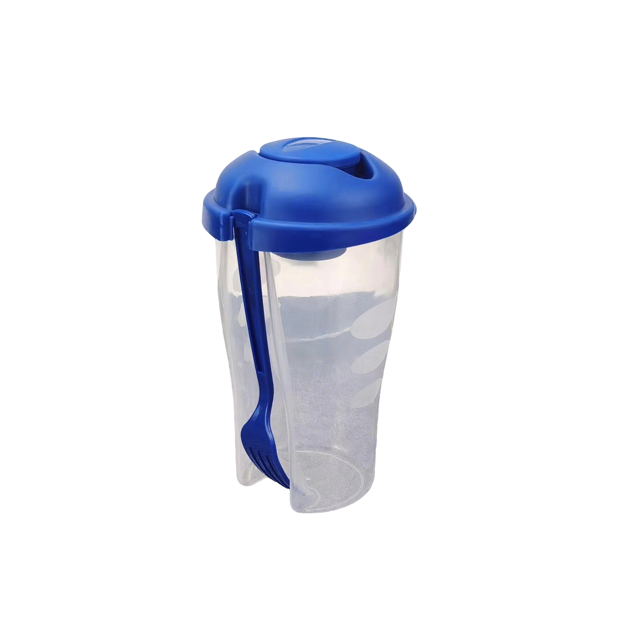 Three Piece Salad Shaker Container With Cup Fork 5
