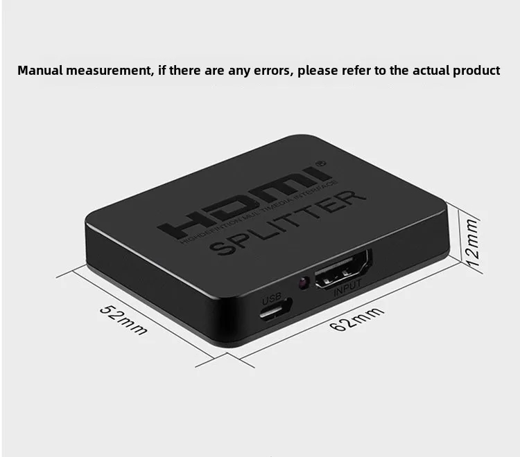 HDMI 2.1 Splitter 1 Input 2 Output 4