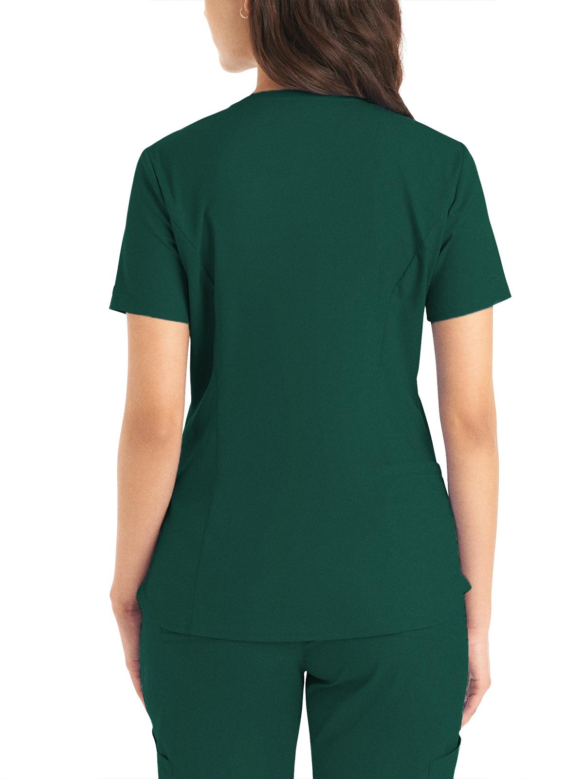 Landau - ProFlex - Women's Two-Pocket Back Princess Seamed V-Neck Top 51