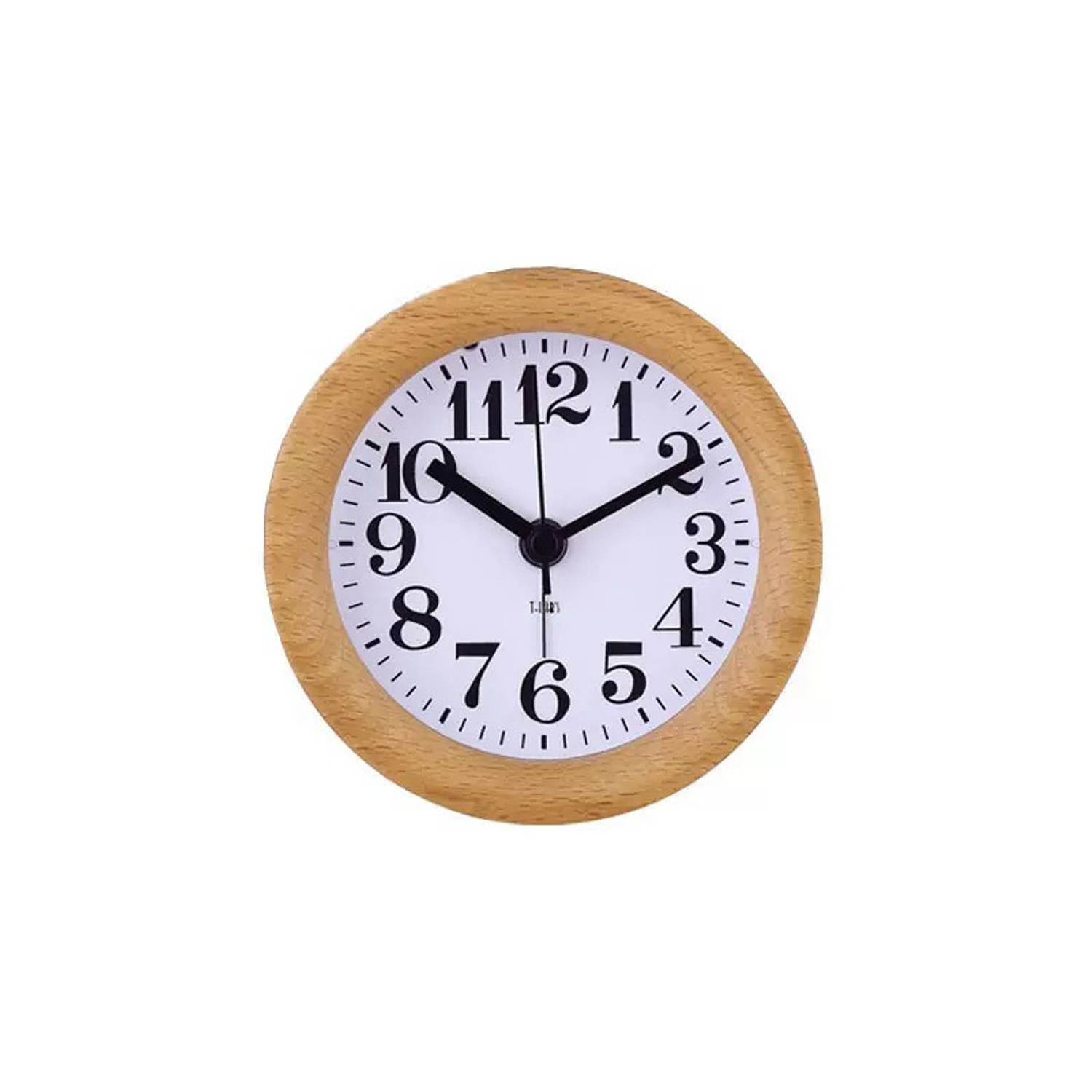 Beech Wooden Desk Alarm Clock 3