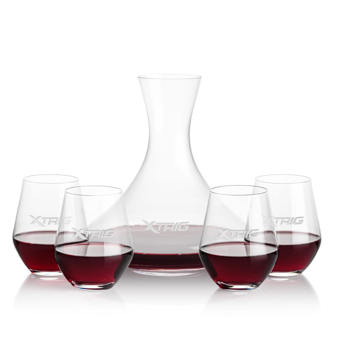 Senderwood Carafe & Reina Stemless Wine 6