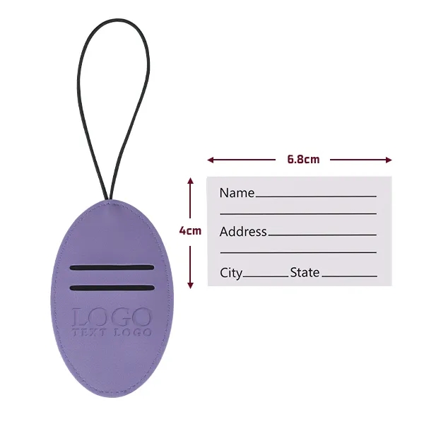 Vegan Leather Luggage Tags 10