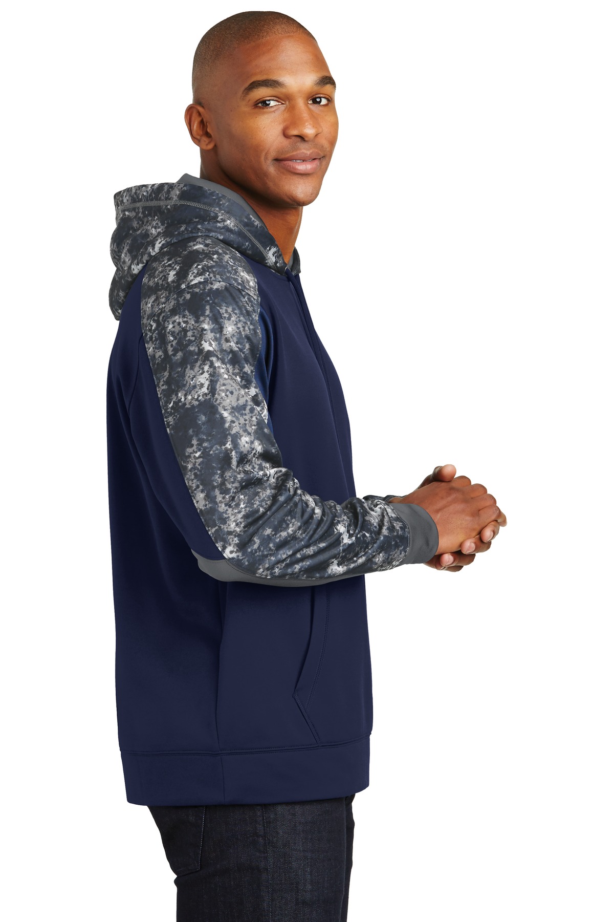 Sport-Tek Sport-Wick Mineral Freeze Fleece Colorblock Hooded Pullover. ST231, custom hoodie or sweatshirt with logo imprint 20