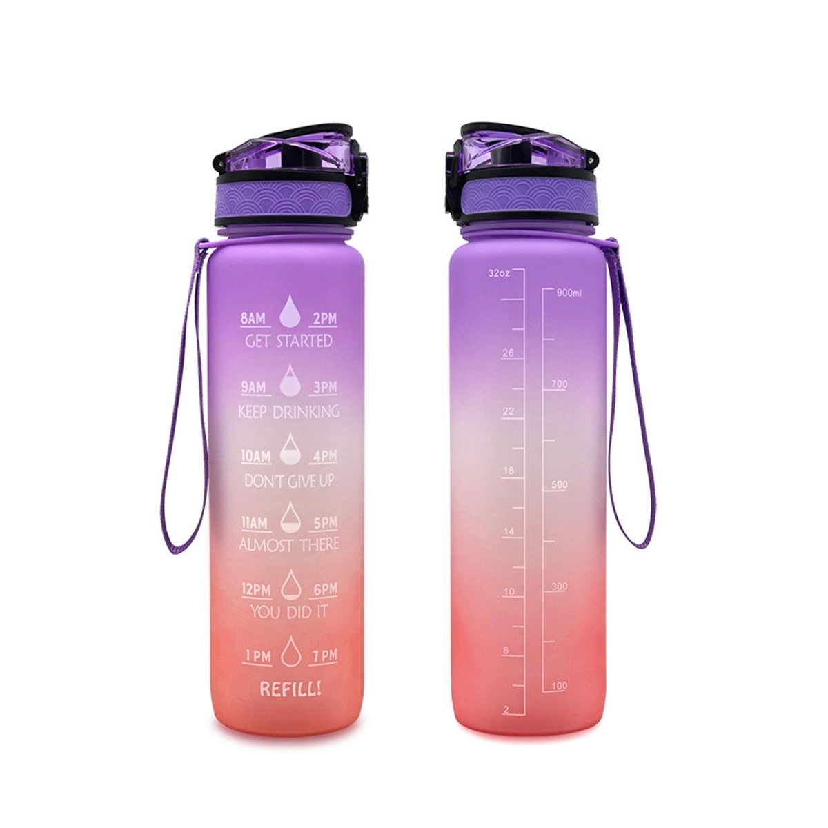 Large Water Bottle W/ Time Marker 4