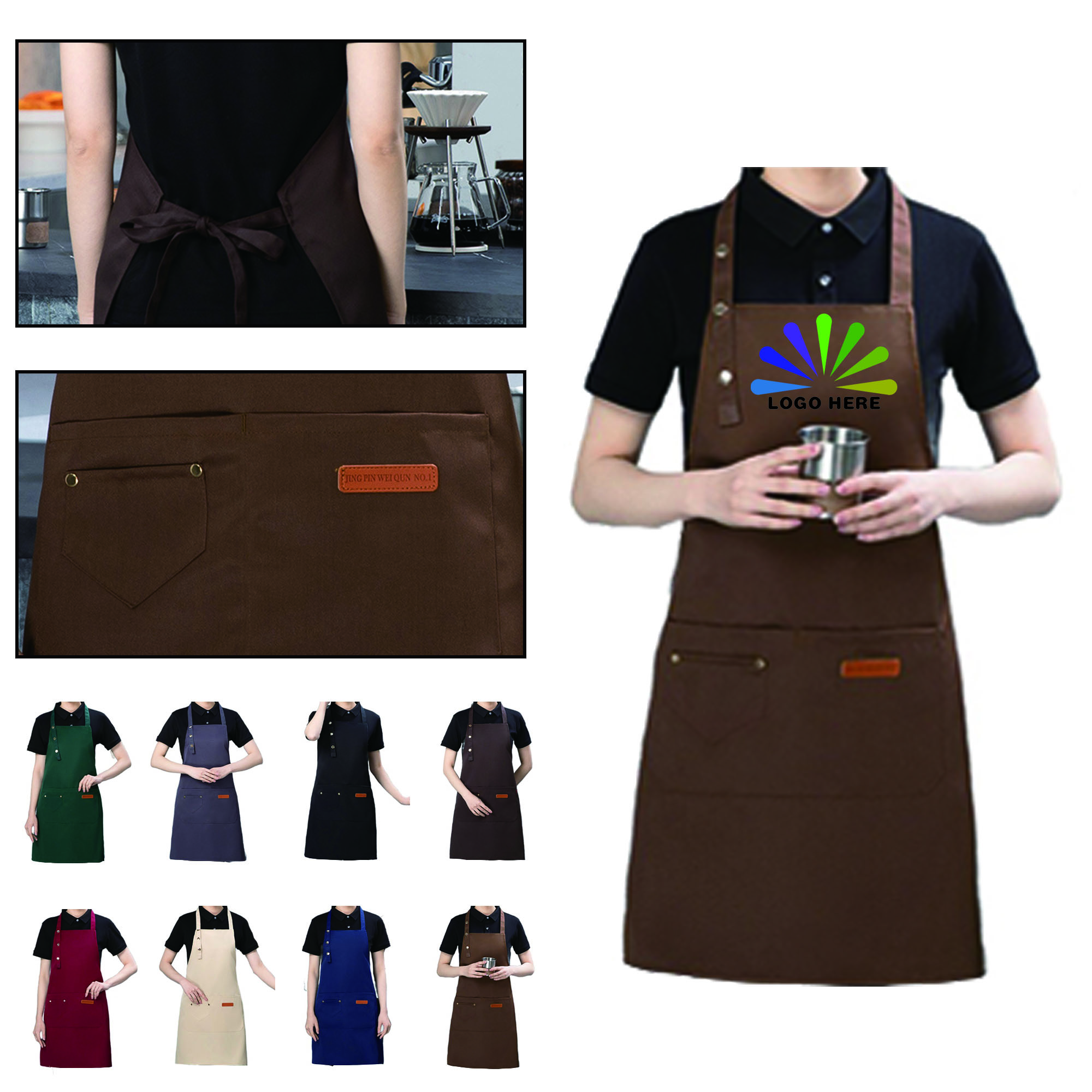Full Color Nylon Apron MOQ 20 2