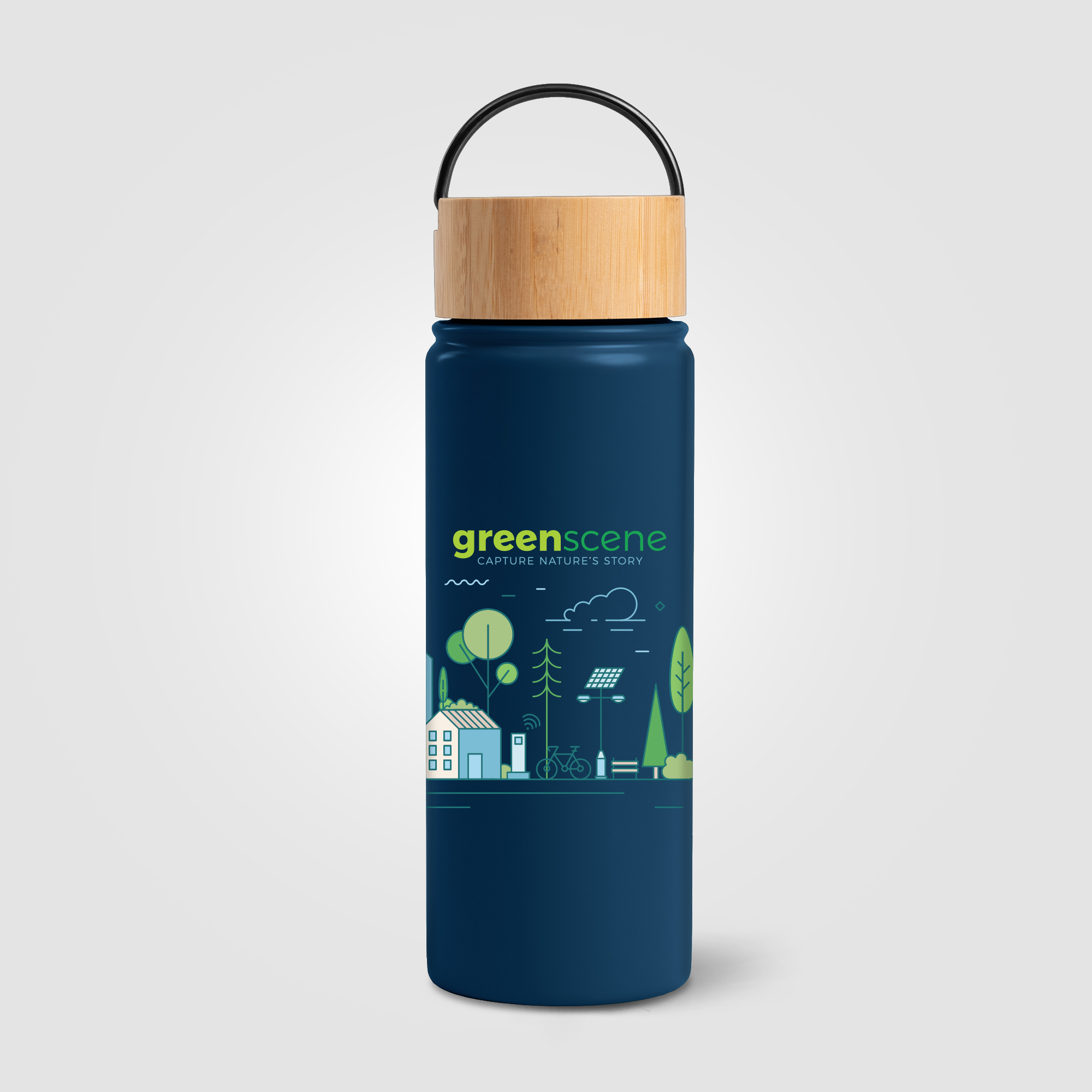 Reborn - 18 oz. Double Wall Stainless Steel Bottle, custom water bottle with logo imprint 18