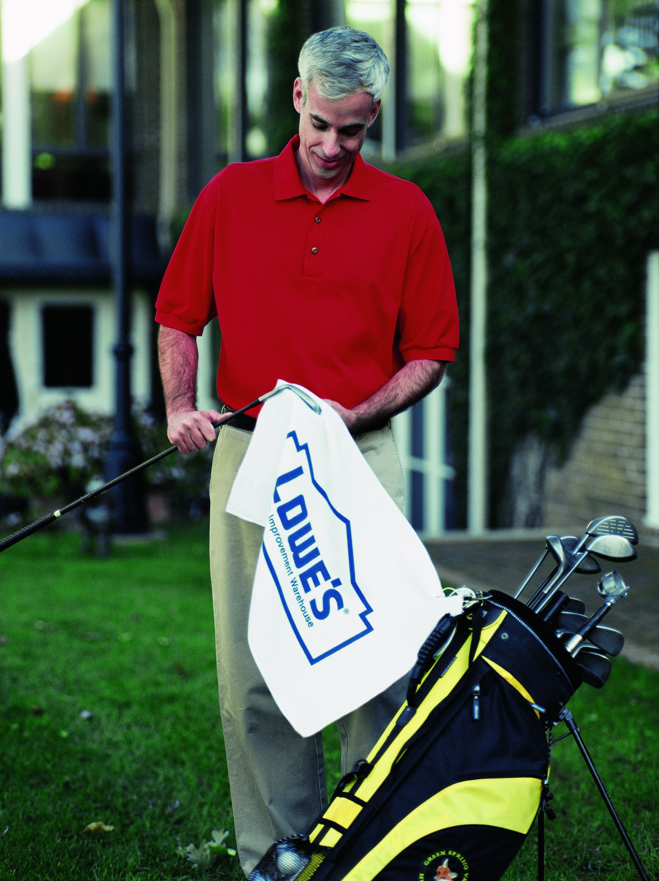 Turkish Signature White Heavyweight Golf Towel 1