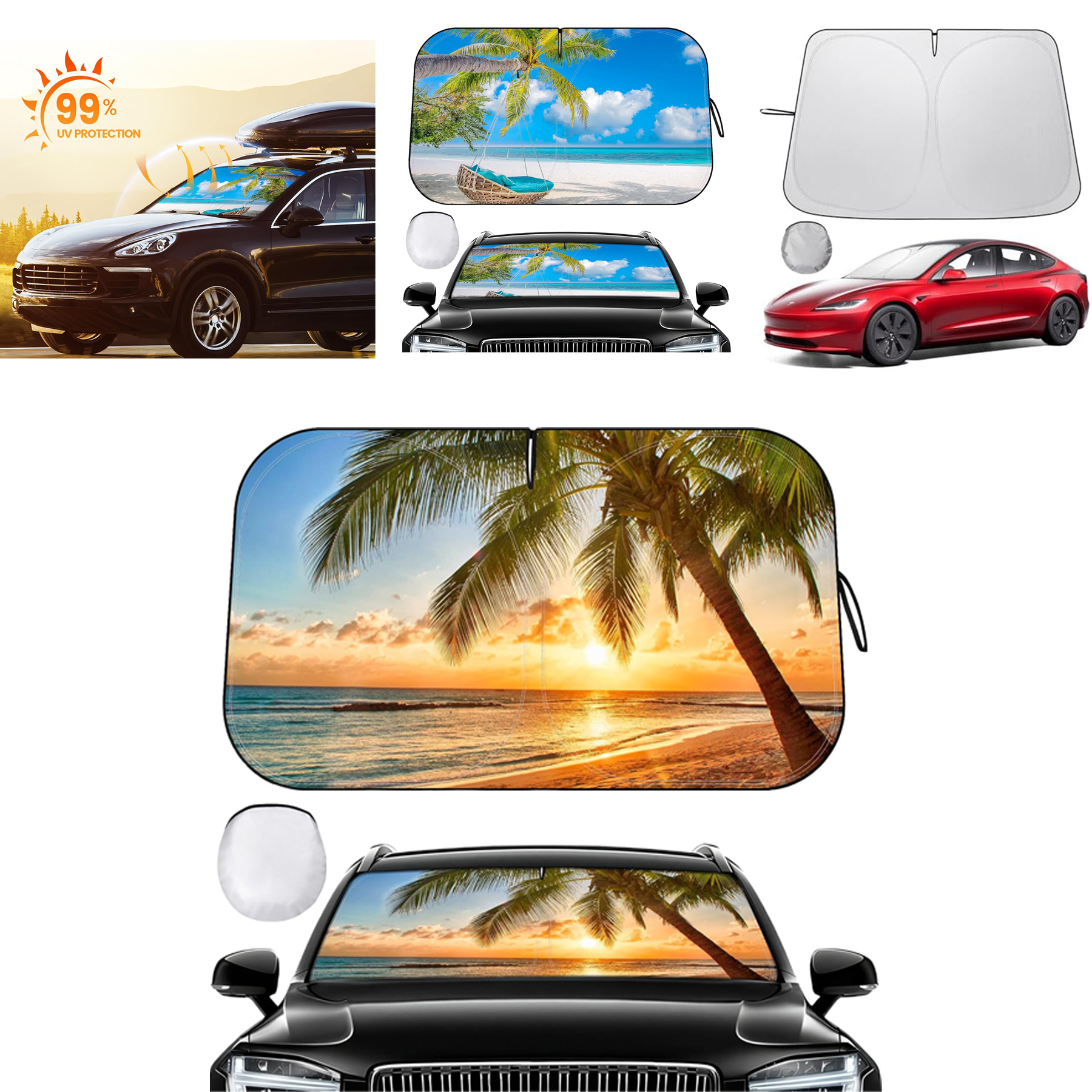 Foldable Car Windshield Sun Shade 3