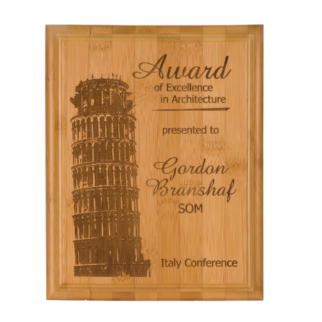Eco-Friendly Bamboo Plaque- Small 2