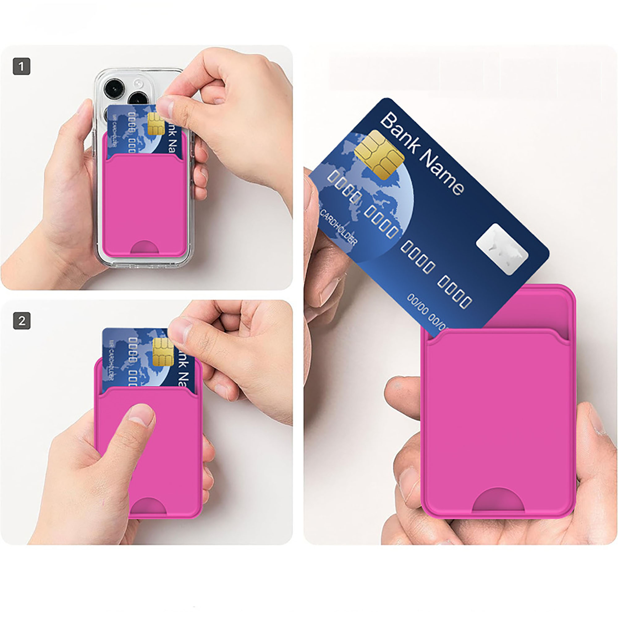 Silicone Phone Cards Holder 7
